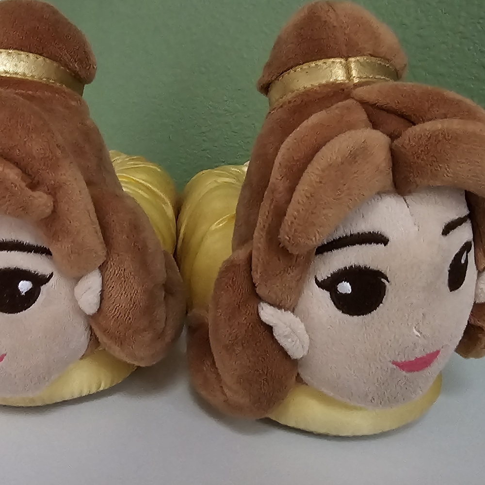 Disney Yellow Plush Slippers